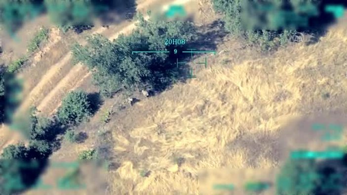 Ormanları ateşe veren PKK'lı teröristler kamerada