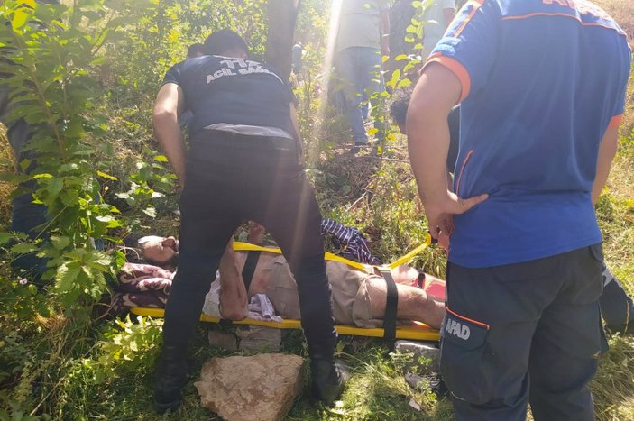 Erzincan'da uçuruma yuvarlanan vatandaş bulundu