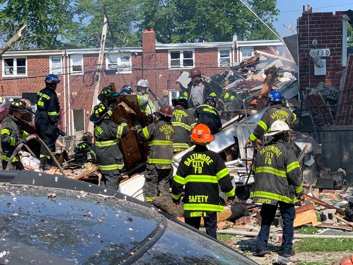 ABD Baltimore'da doğalgaz patlaması: 1 ölü, 2 ağır yaralı