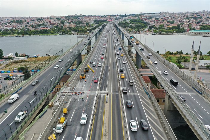 Haliç Köprüsü'ndeki çalışmalar 14 Ağustos'ta bitecek
