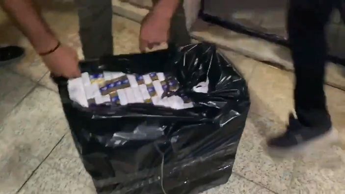 i Gaziantep'te tır garajına kaçakçılık operasyonu