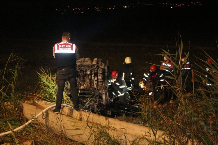 Denizli'de bir sürücü aracında yanarak hayatını kaybetti