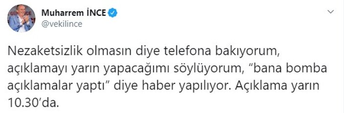 Muharrem İnce Nagehan Alçı'ya yüklendi