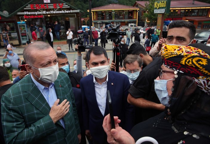 Cumhurbaşkanı Erdoğan, Ayder Yaylası'na çıktı