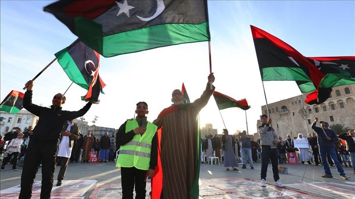 Libya'da Hafter konrolündeki Sebha'da Hafter'e protesto