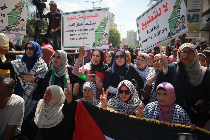 Gazze'de İsrail ile BAE'nin normalleşmesine tepki