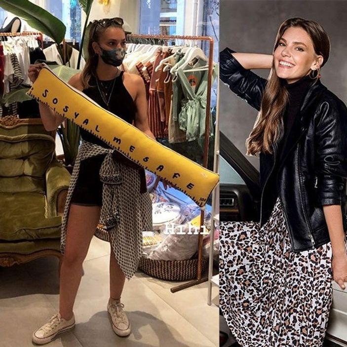 Aslı Enver'in sosyal mesafe yastığı