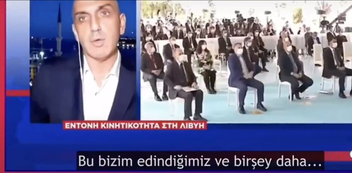 Yunan muhabir, bir anda Türkçe konuşmaya başladı