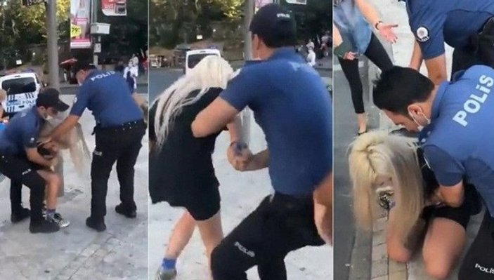 İstanbul'da kadına sert müdahale eden polisler görevlerine döndü