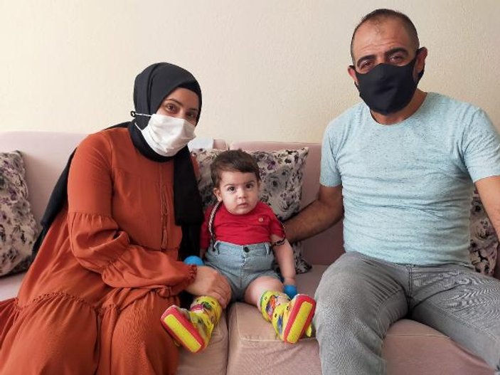 Bursa'da SMA hastası olan Ali Osman yardım bekliyor
