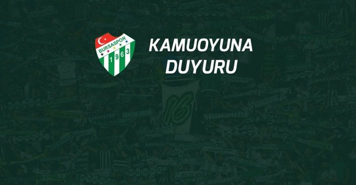 Bursaspor'da 1 futbolcuda koronavirüs çıktı