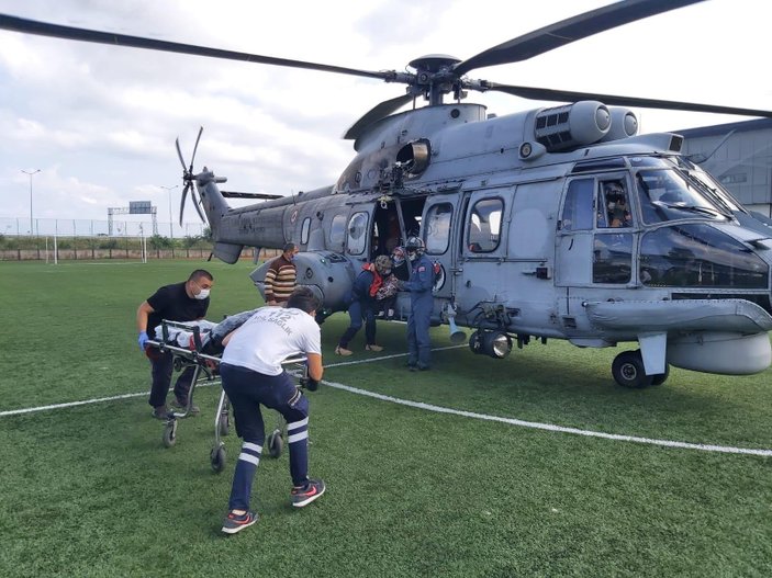 MSB: Giresun'da 1 helikopter görevlendirildi