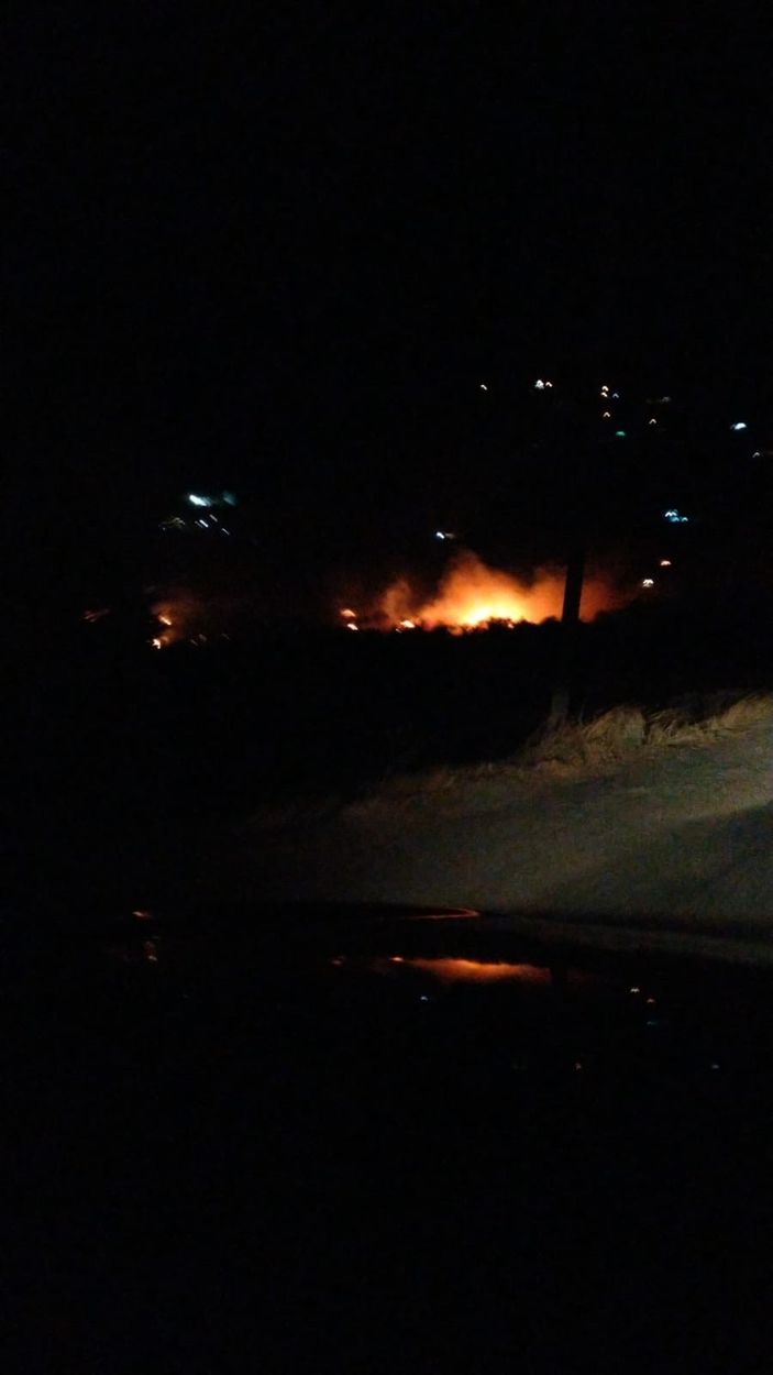 Kahramanmaraş'ta 10 hektar alan yandı