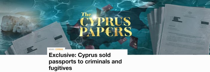 Güney Kıbrıs Rum Yönetimi, suçlu ve kaçaklara pasaport verdi