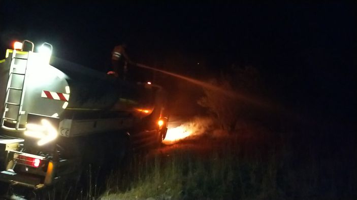 Kahramanmaraş'ta 10 hektar alan yandı