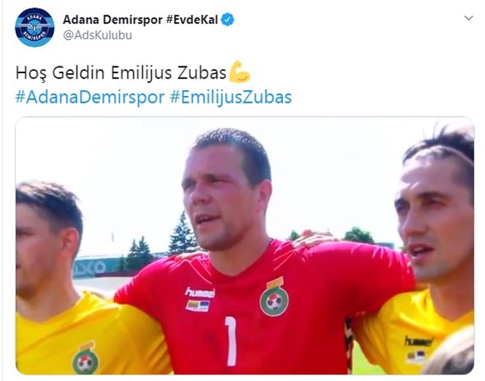 Emilijus Zubas, Adana Demirspor'da