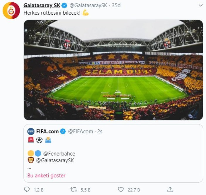 FIFA'nın anketinde Fenerbahçe kazandı