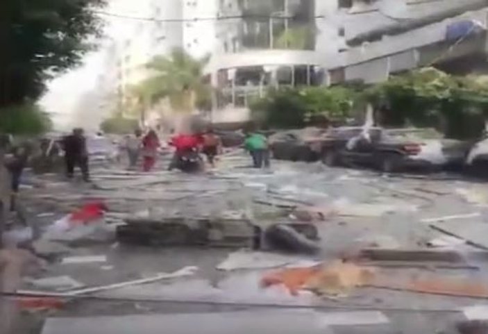 Lübnan'daki patlamanın yeni görüntüleri ortaya çıktı