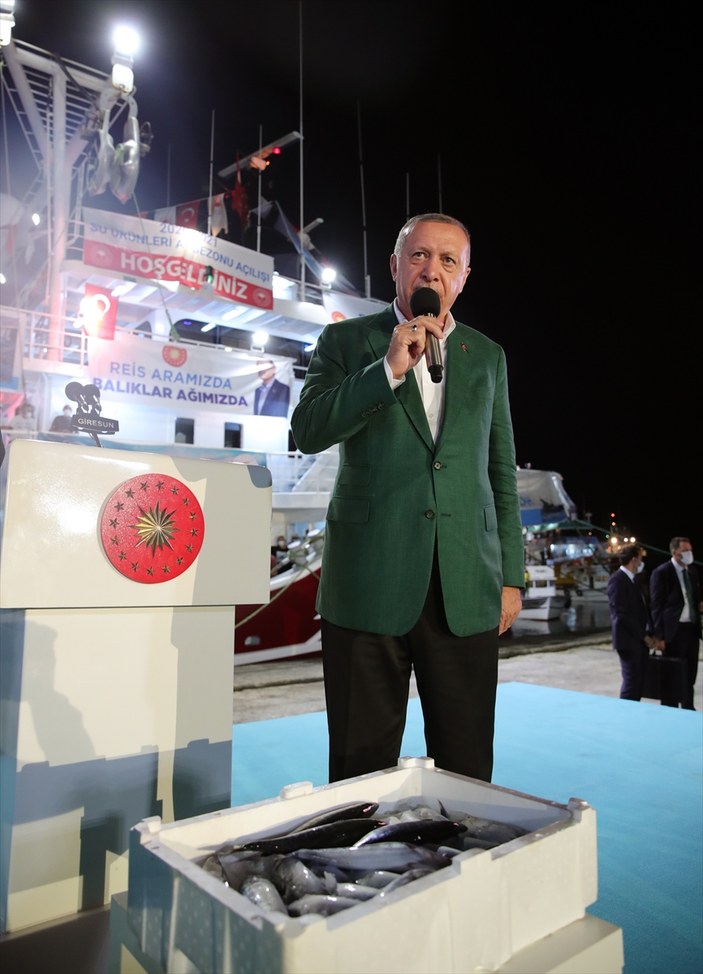 Cumhurbaşkanı Erdoğan, Giresun'da Su Ürünleri Avcılık Sezonu açılışında