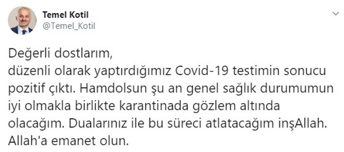 TUSAŞ Genel Müdürü Temel Kotil, koronavirüs'ten yoğun bakımda