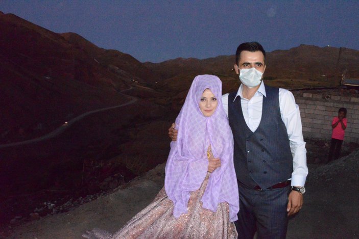 Erzurum'da koronavirüs yüzünden iptal edilen düğün için büyük jest
