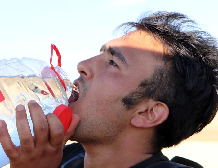 d Erzurum'da kaçak göçmenlerin umuda yolculuğu