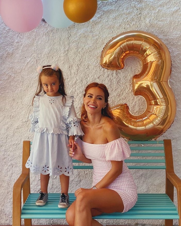 Volkan Demirel, küçük kızına doğum günü partisi yaptı