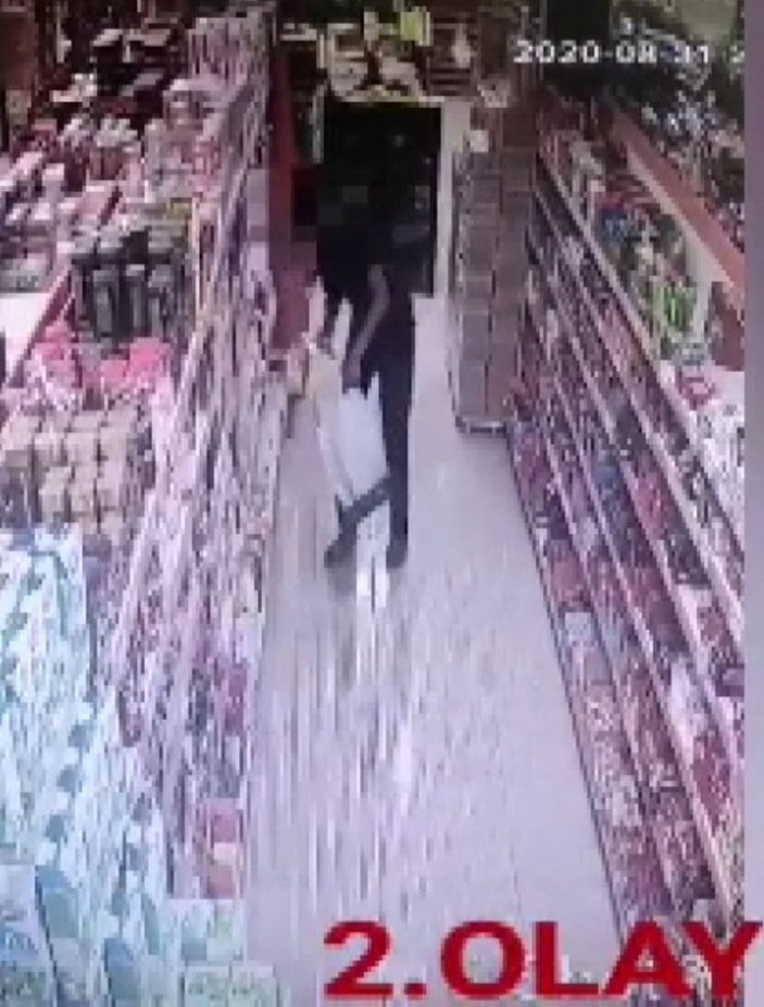 Gaziantep'te aynı markete 2 kere giren hırsız yakalandı