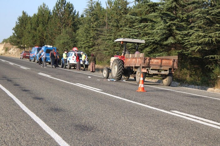 Kütahya'da traktörden düşen adam hayatını kaybetti