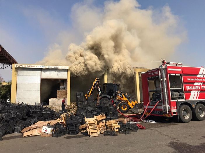 Şanlıurfa’da yangın sonrası patlama