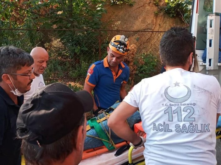 Zonguldak'ta 30 metrelik uçurumdan yuvarlanan kişi ağır yaralandı