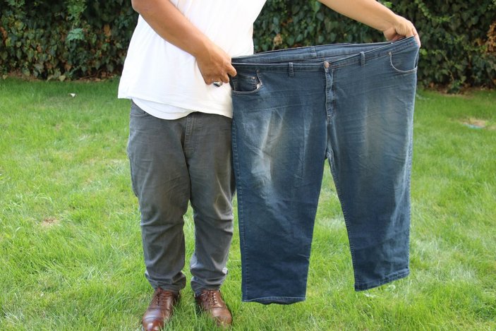 Ankara’da bir kişi 7 ayda 150 kilo verdi