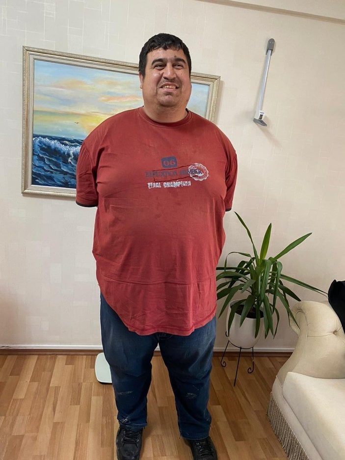 Ankara’da bir kişi 7 ayda 150 kilo verdi
