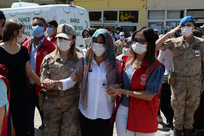 Giresun'da şehit olan Uzman Çavuş Sami Yılmaz son yolculuğuna uğurlandı