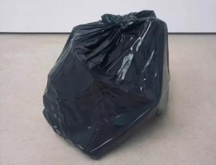 Bir sanat eseri olarak 500 bin TL’den satışa çıkan çöp torbası