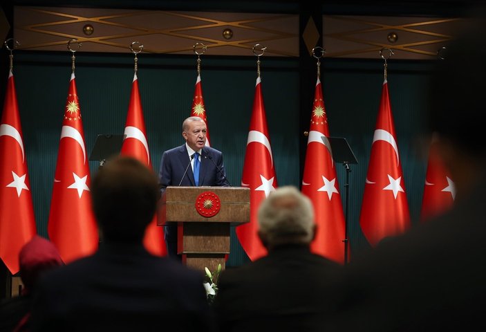 Cumhurbaşkanı Erdoğan'ın başkanlık ettiği kabine toplantısı sona erdi