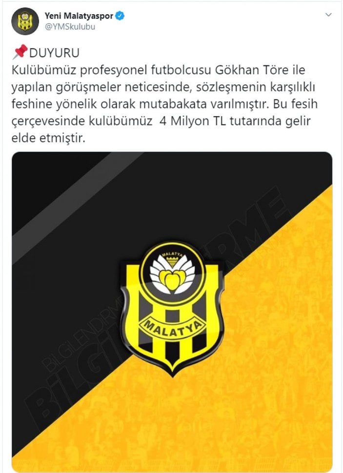 Beşiktaş, Gökhan Töre'yi kadrosuna kattı