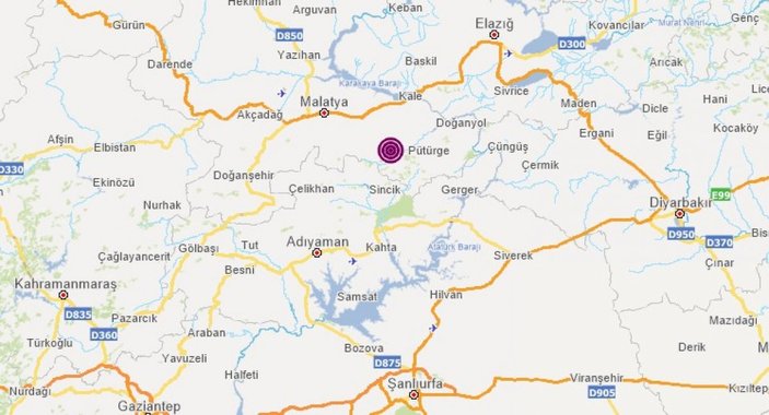 Malatya'da 4.6 büyüklüğünde deprem