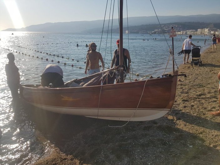 Gemlik Körfezi'nde 3 kişinin bulunduğu tekne alabora oldu