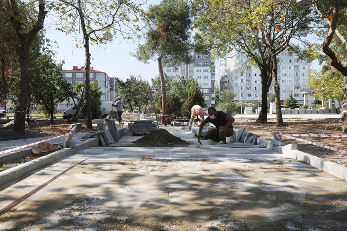 Atakum Belediyesi Lozan Parkı'nı yeniliyor