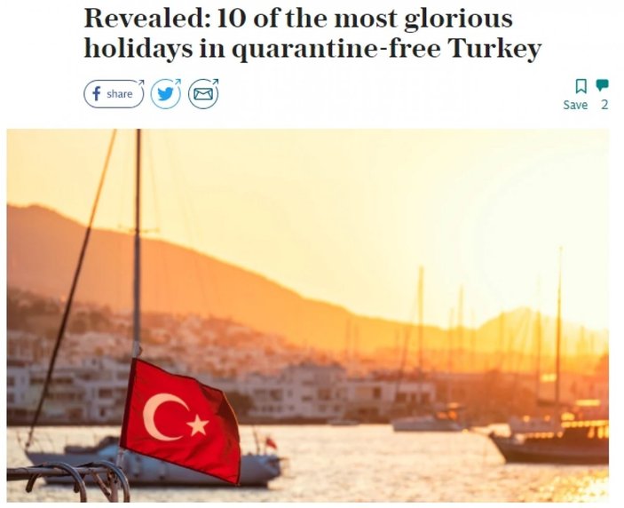İngiliz medyasından tatil için Türkiye'ye övgü dolu sözler