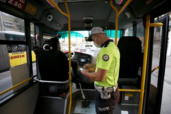 İstanbul’da minibüslerde ayakta yolcu denetimi
