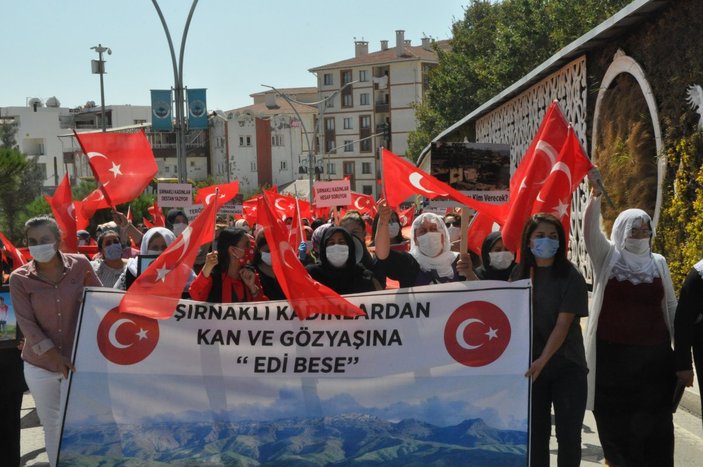 Şırnaklı kadınlar, HDP binasına yürüyerek kan ve gözyaşına ‘Edi bese’ dedi