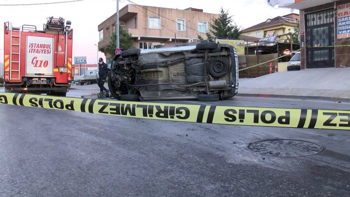Sancaktepe'de kaza yapan sürücü yaşamını yitirdi