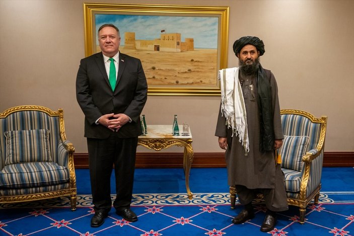 ABD Dışişleri Bakanı Mike Pompeo ile Taliban liderleri görüştü