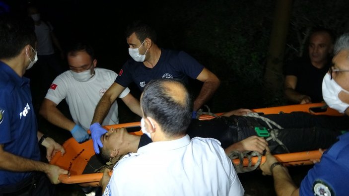 Antalya'da tuvaletini yaparken 15 metrelik uçuruma yuvarlandı