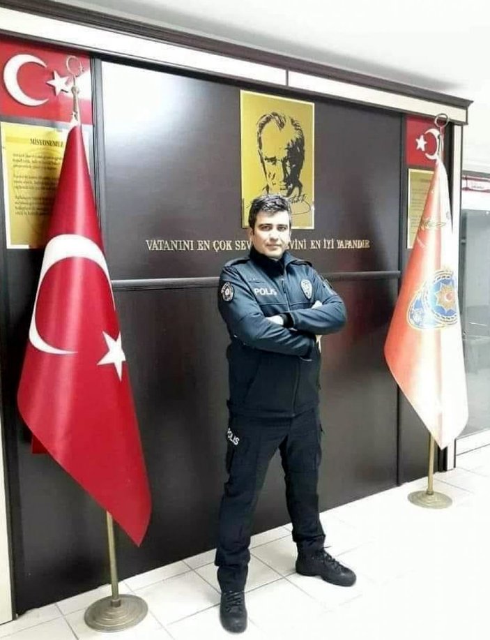 Kahramanmaraş'ta polis memuru Ali Kaya’nın öldüğü kaza kamerada