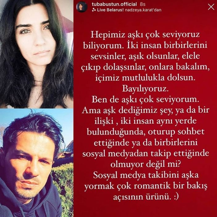 Tuba Büyüküstün: Hepimiz aşkı seviyoruz