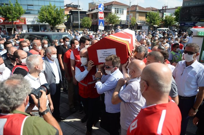Kızılay şehidi Mehmet Arif Kıdıman, son yolculuğuna uğurlandı