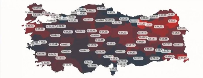 Türkiye'de hastanelerdeki yatak doluluk oranları